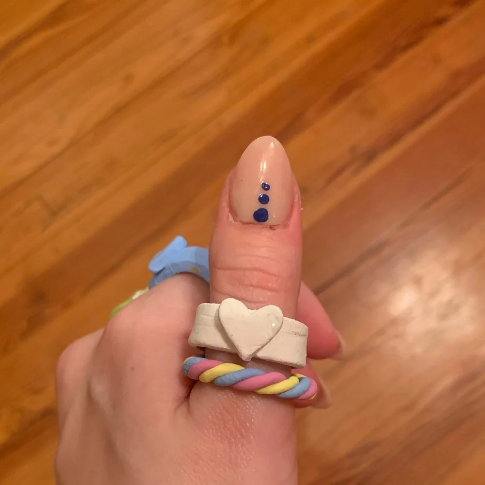 💗 CLAY RINGS 💗 handmade 😁 - Picture 4 of 8